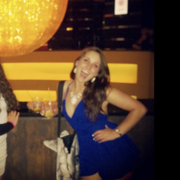 Blue/Indigo backless romper - Picture 5 of 5